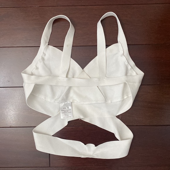 White Two Piece Skirt and Top Set - Picture 6 of 6